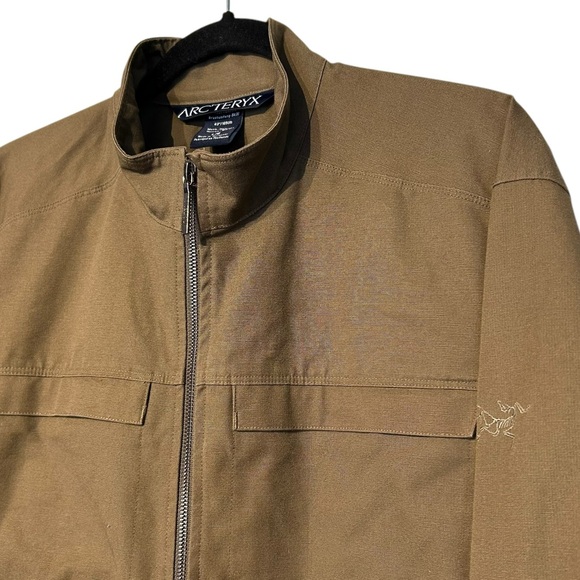 ARC’TERYX | Men’s Crosswire Utility Cotton Coat Brown Canvas Full Zip - Sz Large - Picture 2 of 15